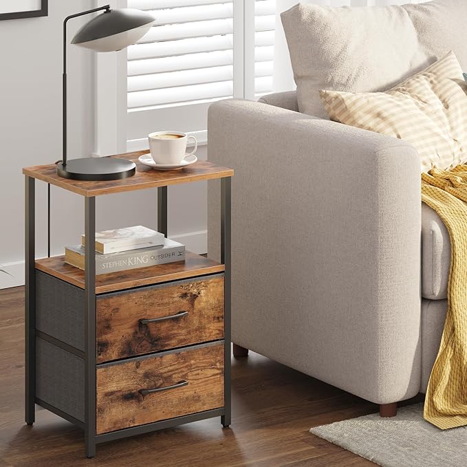 TUTOTAK End Table, Night Stand, Side Table, Nightstand - Image 6