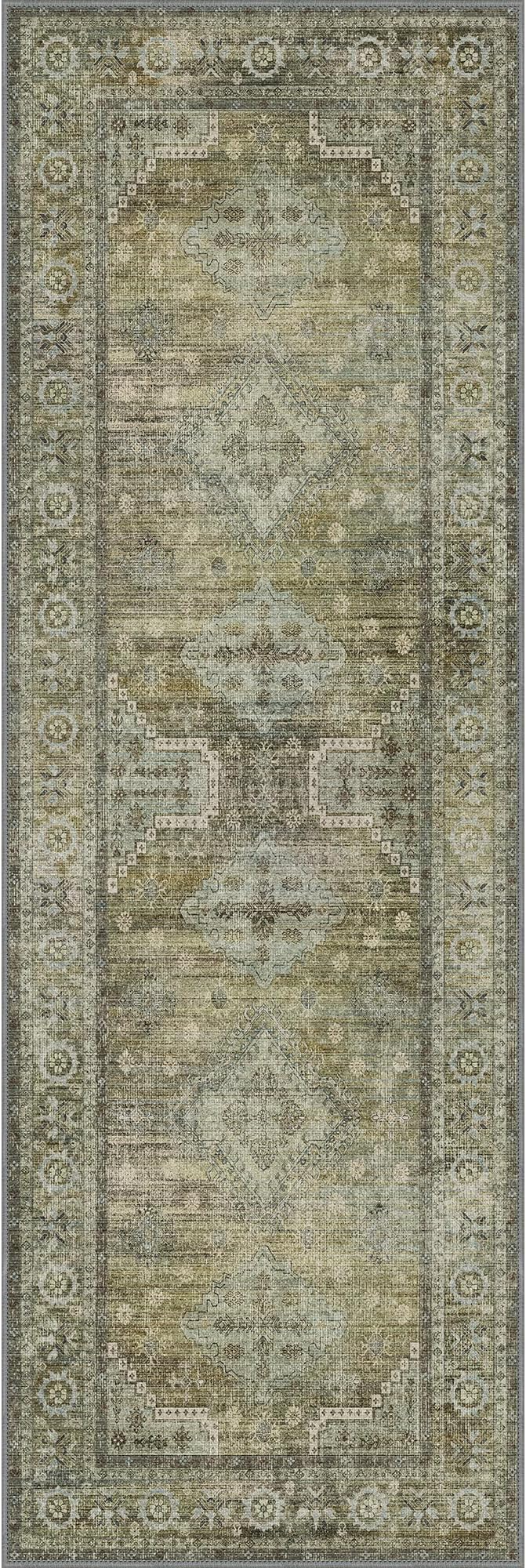 GENIMO Runner Rug 2x6 Non Slip Machine Washable Vintage Hallway Runner Rugs - Image 9