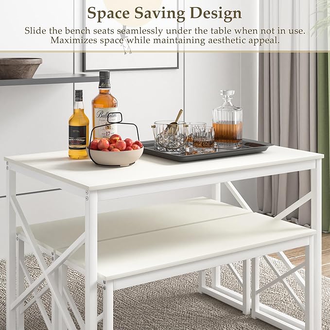 VECELO Kitchen Dining Table Set - Image 4
