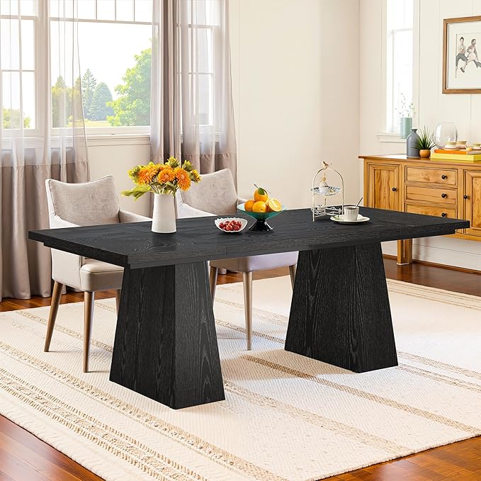 63 Inch Dining Table for 4-6, Modern Kitchen Dinner Table by Unknown