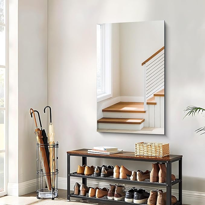 Frameless Mirror, 24x40 Inch Rectangle Bathroom Mirrors - Image 4