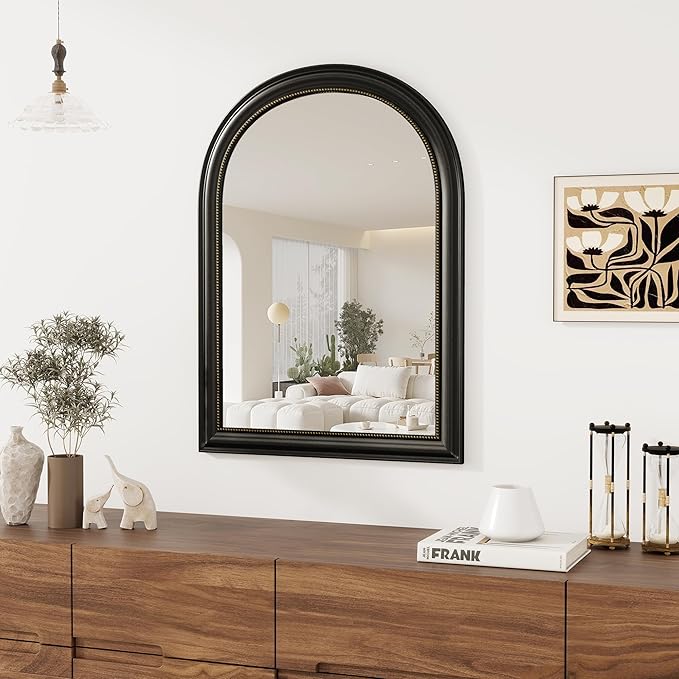 Axeman 22x30 Arched Wall Mirror, Decorative Bathroom Mirror, Traditional by Axeman