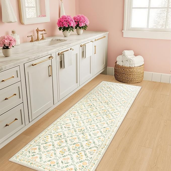 Runner Rug for Entryway: 2x10 Kitchen Rugs Non Slip Washable Ultra-Thin Soft - Image 5