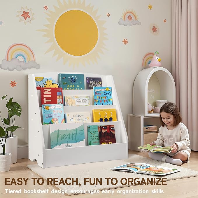 TOETOL 4-Tier Kids Bookshelf - Image 4