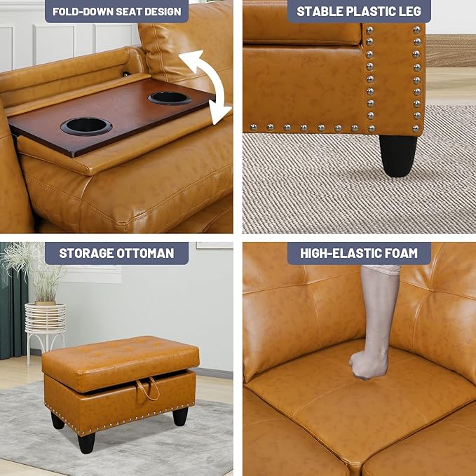 L Shaped Modular Sectional Sofa - Image 4