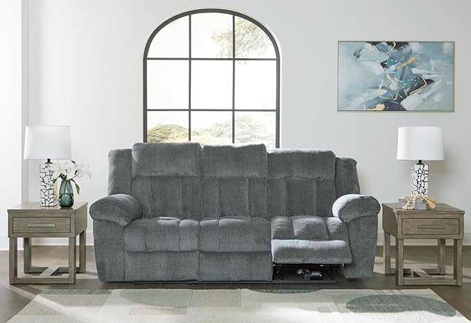 Signature Design by Ashley Tip-Off Modern Wall Hugger Power Reclining Sofa - Image 10
