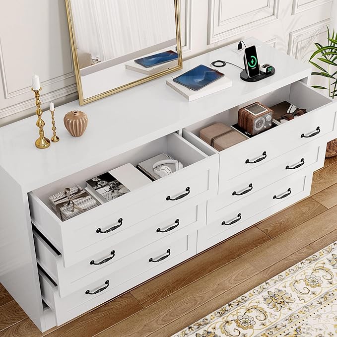 YITAHOME White Drawers TV Stand - Image 3