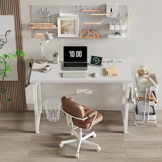 Lufeiya White Computer Desk - Image 2
