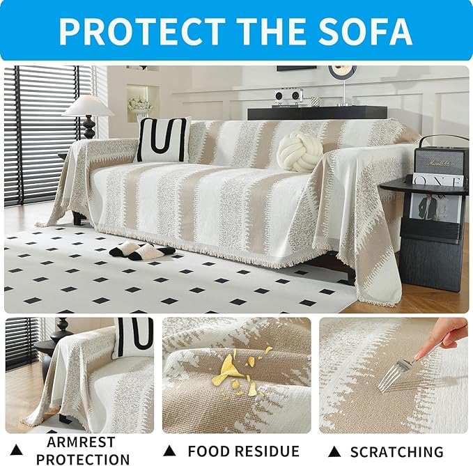 LUFEIJIASHI Boho Couch Covers for Sofa Non Slip Sofa Covers Washable Couch - Image 3