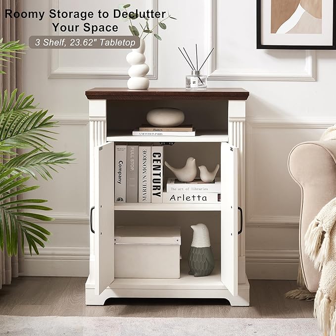 24" Farmhouse Storage Cabinet - Image 4