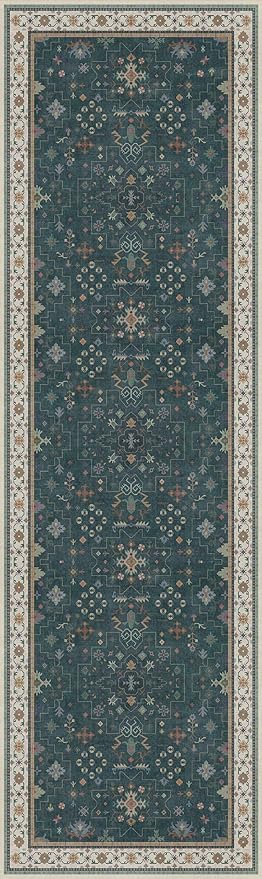 Dark Green Kitchen Rug 10 ft Long - Image 7