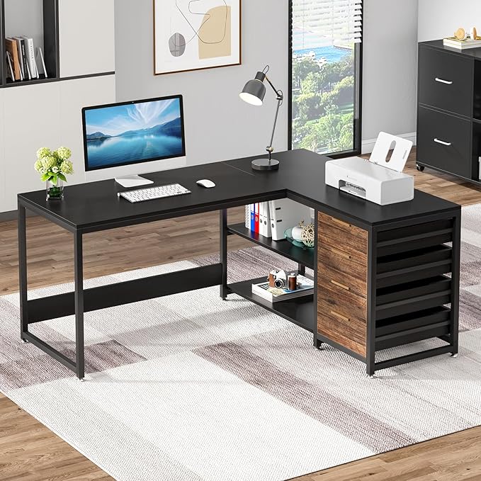Tribesigns L Shaped Computer Desk - Image 3