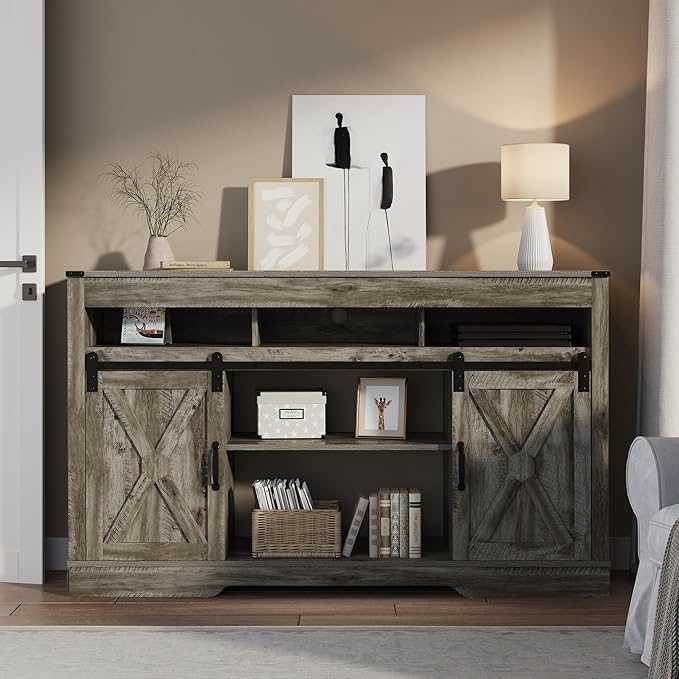 RoyalCraft Farmhouse TV Stand for 23" Electric Fireplace - Image 6