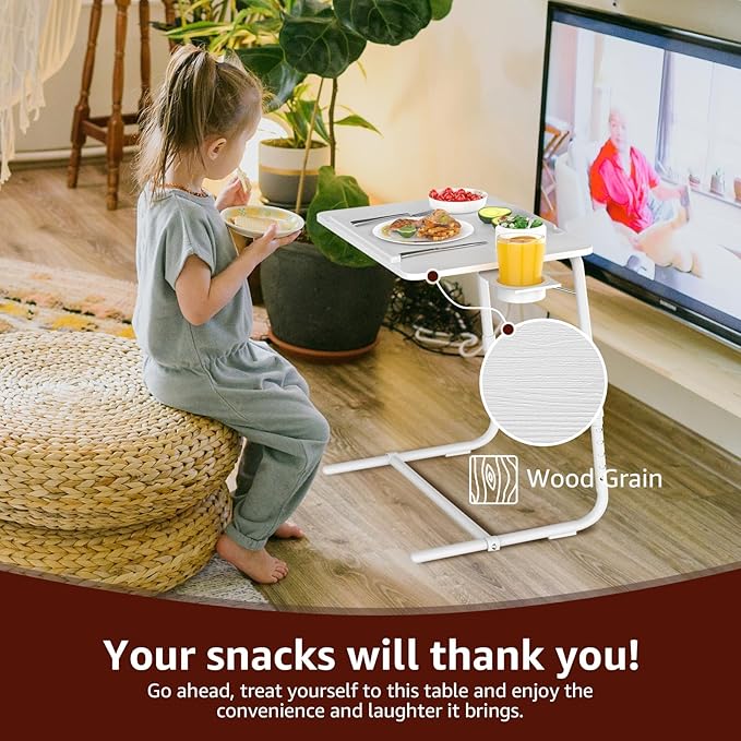 Adjustable TV Tray Folding Dinner - Image 4