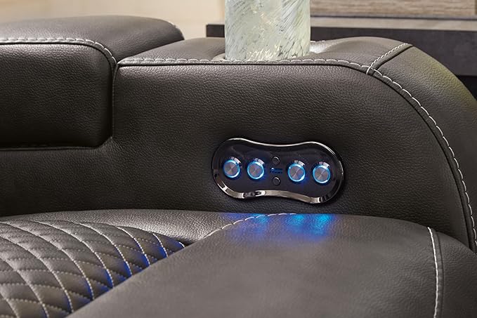 Signature Design by Ashley Fyne-Dyme Contemporary Power Reclining Loveseat - Image 16