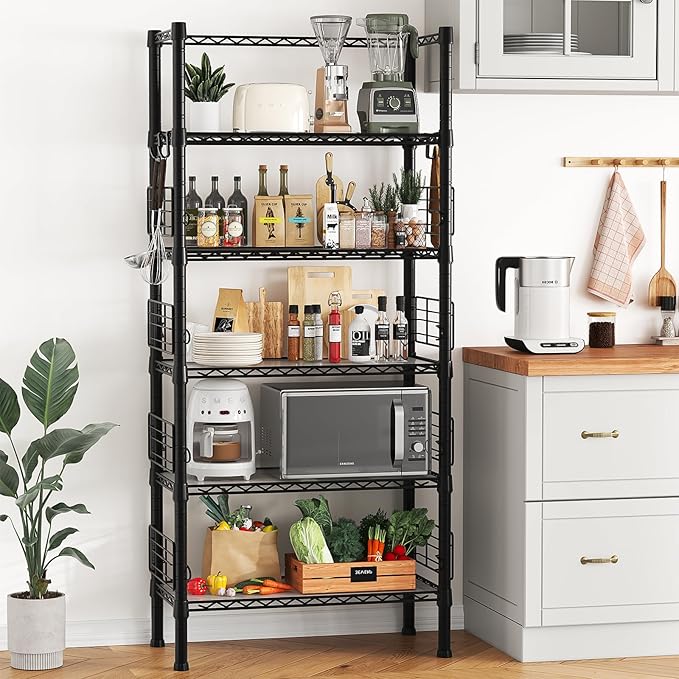 Metal Storage Rack, Storage Organizer Shelves - Image 2