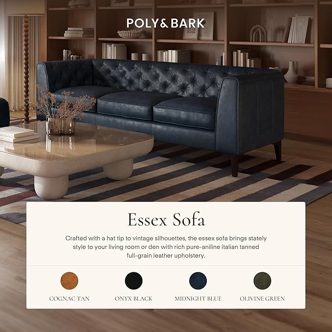 Poly & Bark Essex Leather Couch - Image 4