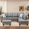 L Shaped Sectional Couches, Leather Modular Sectional Sofa by ChicFurnit