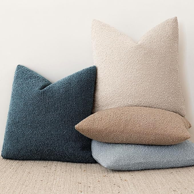 Foindtower Pack of 2, Decorative Textured Boucle Throw Pillow Covers Accent - Image 6