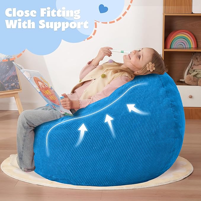 HABUTWAY 2 FT Bean Bag Chair, Giant Bean Bag Chairs, Big Bean Bags - Image 5