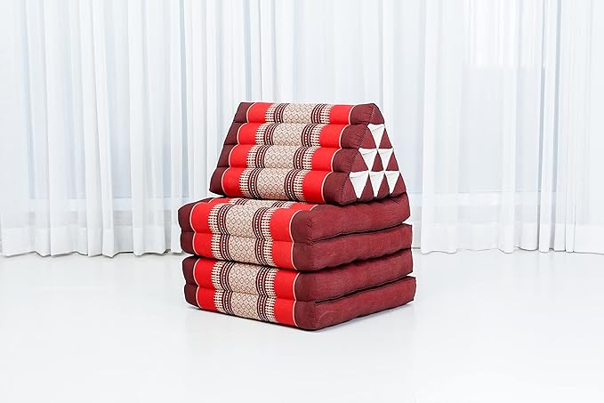 Leewadee 4-Fold Mat with Triangle Cushion – Firm TV Pillow, Foldable Mattress - Image 5