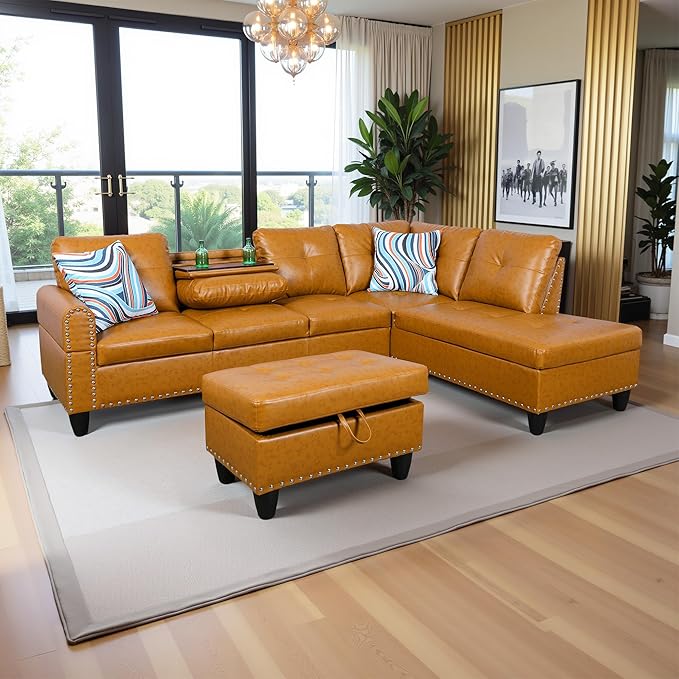 97.5" Oversized Sectional Couch, L Shaped Couch by LynginsCreativeLife