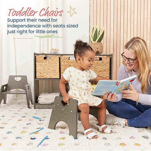 ECR4Kids Stackable Wooden Toddler Chair, Kids Furniture - Image 4