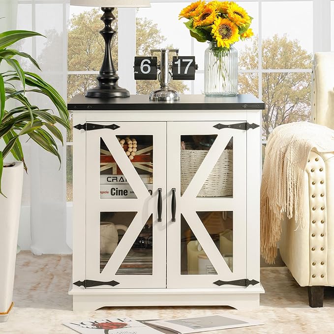 Farmhouse End Table, Rustic Square Sofa Beside Table - Image 7