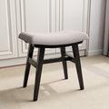Solid Wood Small Vanity Stool, Compact Makeup Chair by Muwuele