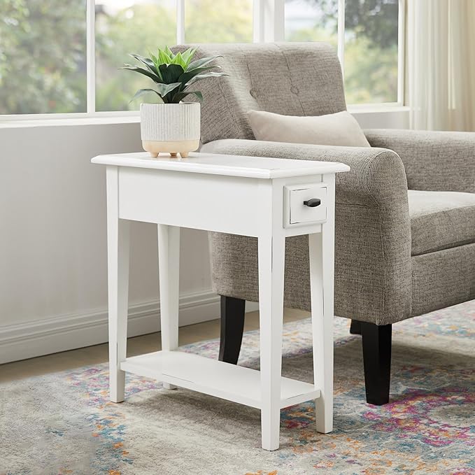 Haven Ridge Narrow End Table, Solid Wood Side Table - Image 10