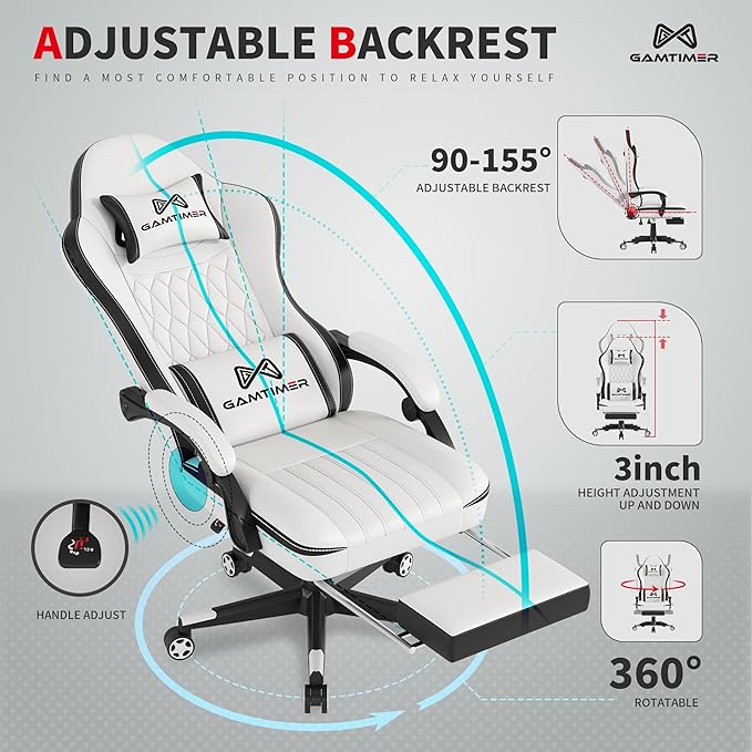 Gaming Chair, 400 lbs Adult Chair, High Back Computer Chair - Image 6