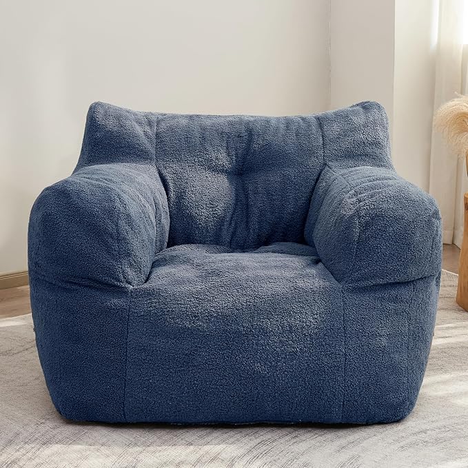 HIGOGOGO Giant Bean Bag Chairs for Adults, Big Comfy Chair Sofa for Bedroom - Image 9
