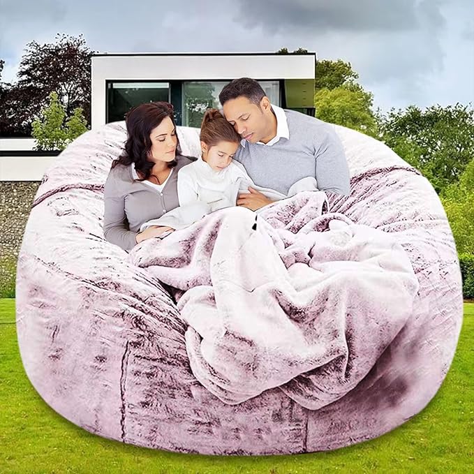 Bean Bag Chair for Adults Kids Without Filler Comfy Giant Round Lazy Sofa Chair - Image 8