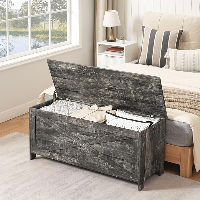 43.3" Toy Chest, Sturdy Entryway Storage Chest - Image 2
