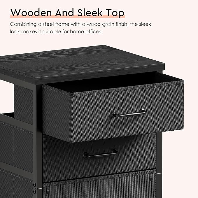 3 Drawer Mobile File Cabinet - Image 5