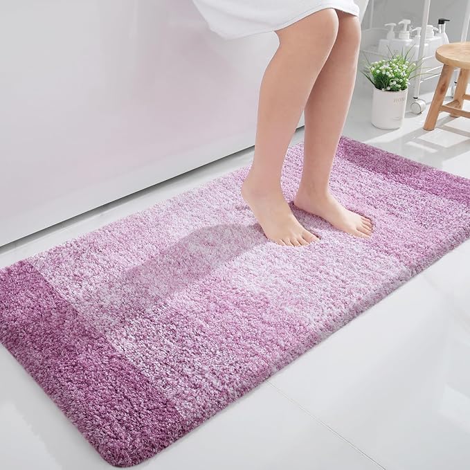 OLANLY Bathroom Runner Rugs 44x24, Extra Soft Absorbent Microfiber Bath Rugs by OLANLY