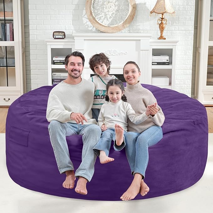 6FT Bean Bag Chair, Large Bean Bag Chairs - Image 2