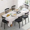 Unovivy Black Dining Chairs Set of 6, Wooden Windsor Chairs, Farmhouse Kitchen by Unovivy