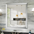 36x32 Inch Silver Bathroom Mirror by Briivuemodernmirrors
