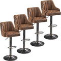 VECELO Bar Stools Set of 4, Adjustable Barstools, Counter Height Stools by VECELO