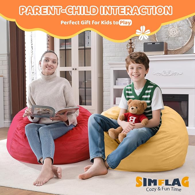 2FT Bean Bag Chair, Comfy Bean Bag Chairs - Image 4