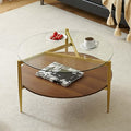 Round Coffee Table, Mid-Century Modern Design, D30*H17 inch, by PineFlicker