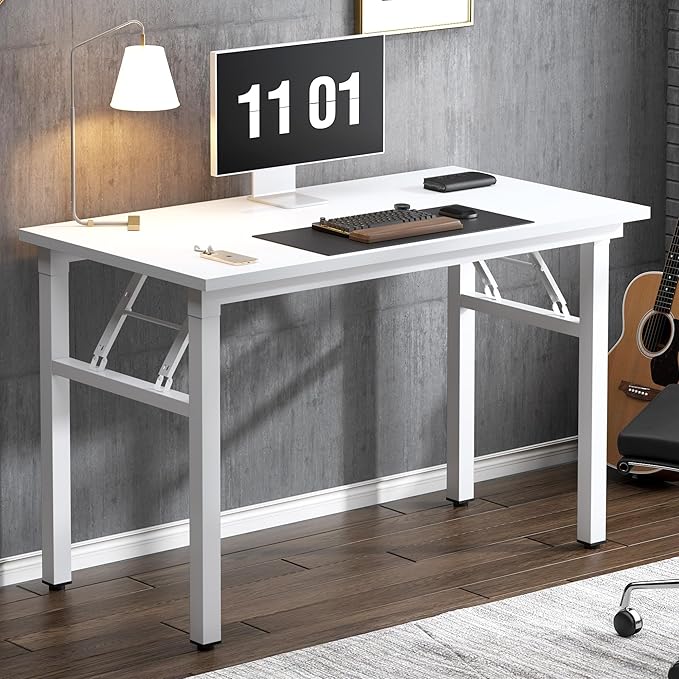 Need 39.4 inch Computer Desk for Small Space Small Folding Table Small Writing - Image 7