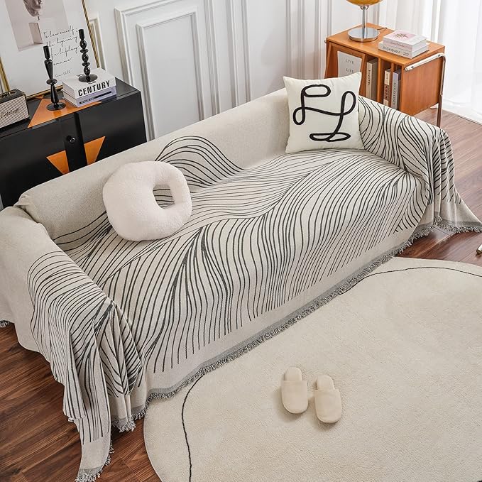 STACYPIK Stylish Striped Sofa Cover - Image 8