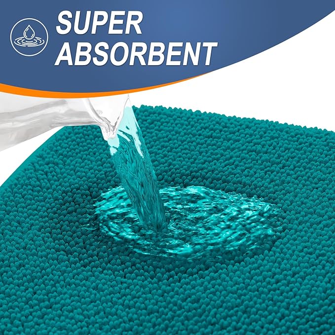 OLANLY Thick Memory Foam Bath Mat Rug 36x24, Extra Soft Absorbent Bathroom Rug - Image 3