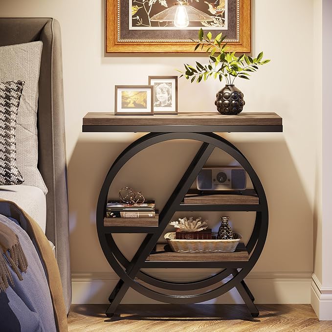 Tribesigns End Table for Living Room, 3-Tier Narrow Side Table - Image 8