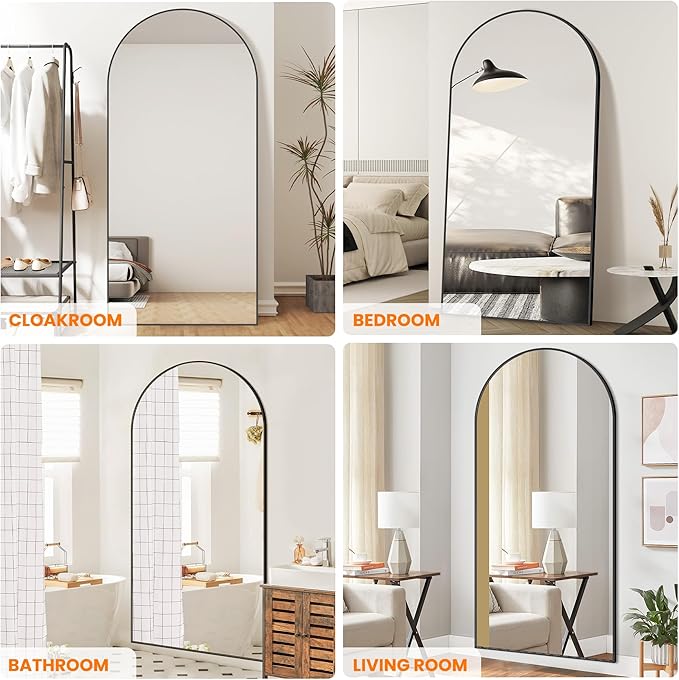 Full Length Arched Mirror, Living Room, Dressing Room - Image 3