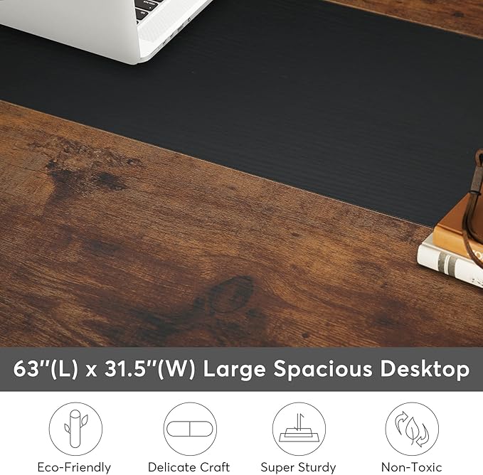 Tribesigns Modern Computer Desk, 63 x 31.5 inch Large Office Desk Computer - Image 4