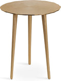 Kate and Laurel Sancia Modern Side Table, Sand Casted Iron Table by KateandLaurel
