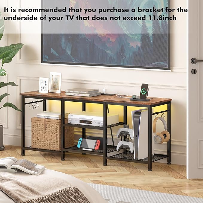 YGEOMER TV Stand Entertainment Center - Image 5